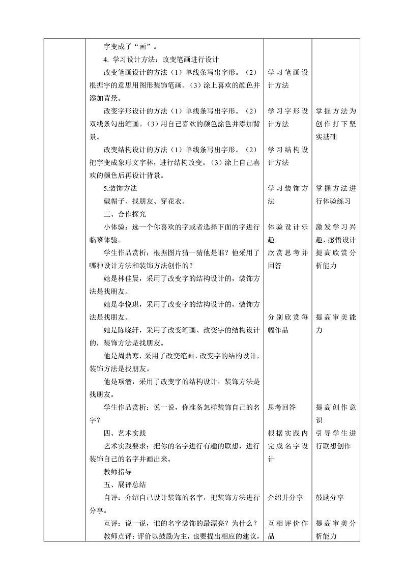 【核心素养】人教版美术二年级上册 3《装饰自己的名字》课件+教案+素材02