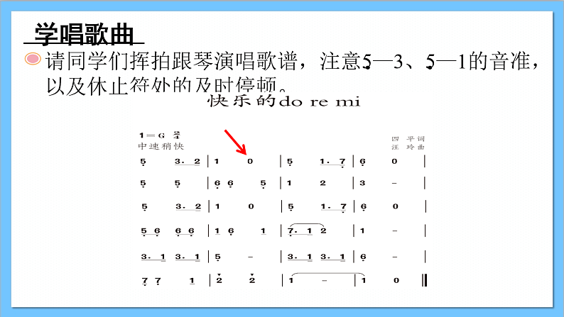【核心素养】人教版音乐三年级上册 第1单元《快乐的do re mi》课件+素材07