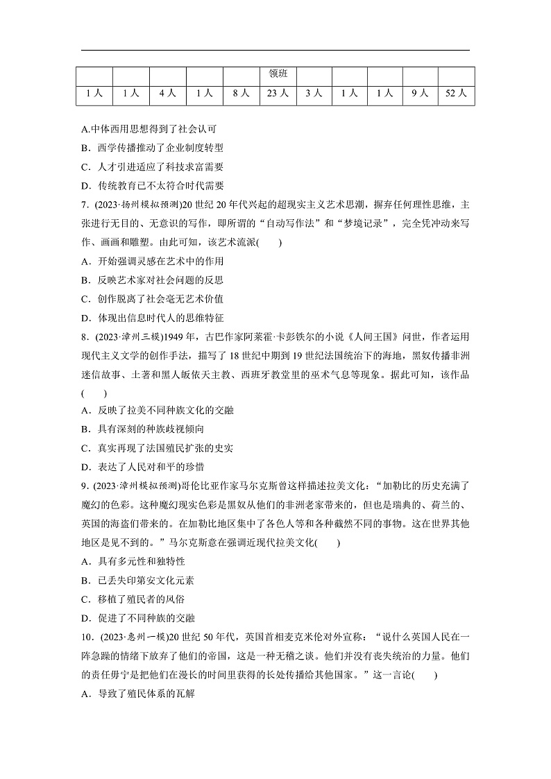 2025年新高考历史大一轮复习板块五　第十八单元　第68讲　战争与文化交锋(课件+讲义+练习)03