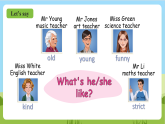 人教版英語五年級上冊Unit 1 《What's he like PB Let's learn》課件+單元整體教案+動畫素材