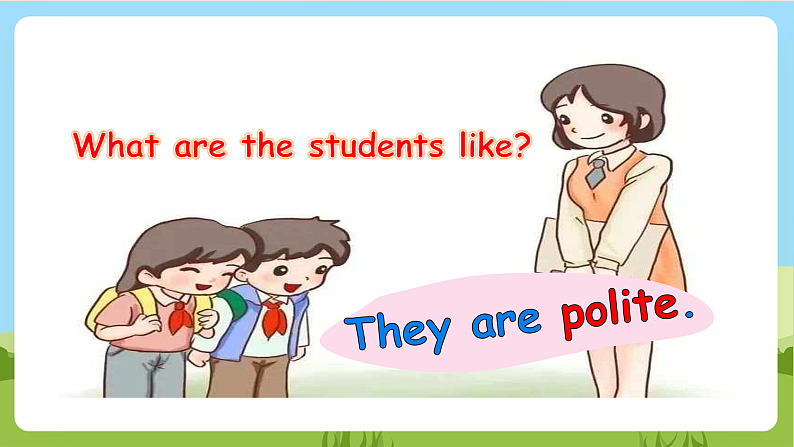 人教版英语五年级上册Unit 1 《What's he like PB Let's learn》课件第7页