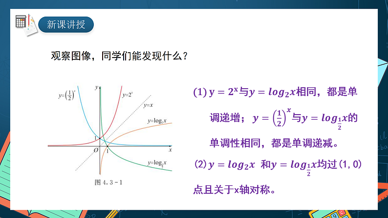 湘教版（2019）高一数学必修第一册   4.3.3《对数函数的图像与性质》课件05