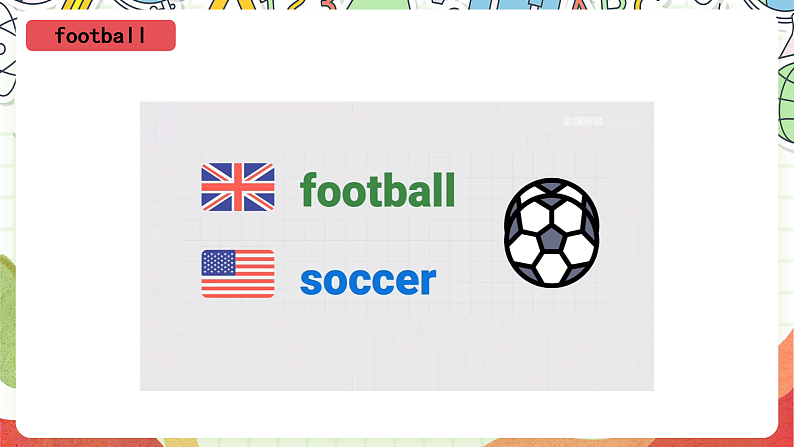 外研版（一起）英语二年级上册Module 1 Unit 2 《I like》《football》课件第7页
