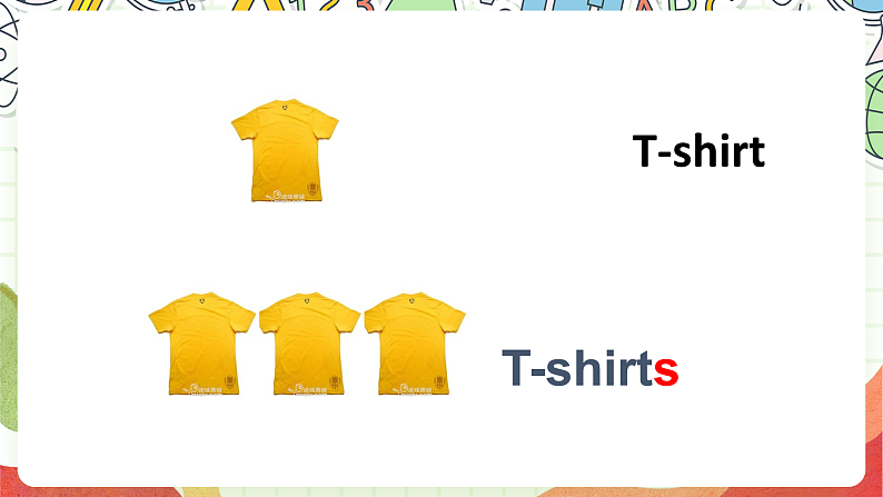 外研版（一起）英语二年级上册Module 4 Unit 1《Sam like T-shirts》课件05