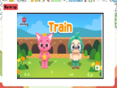 外研版（一起）英语二年级上册Module 7 Unit 2《I go by train》课件