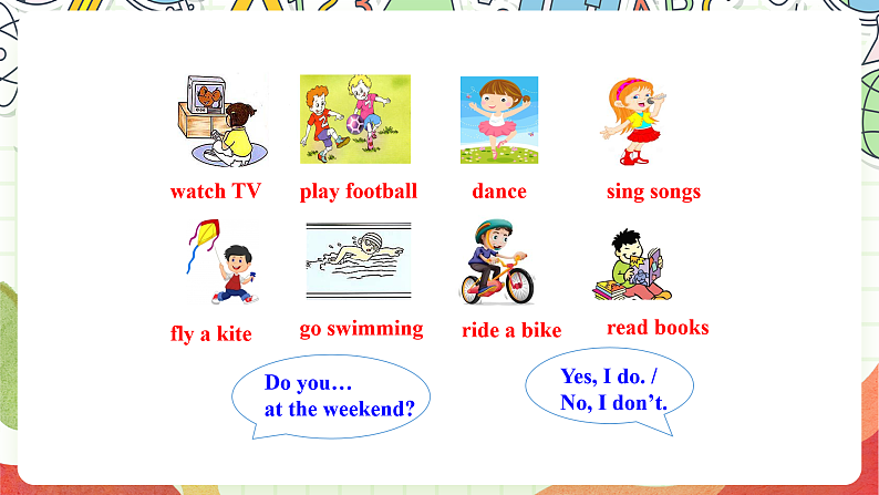 外研版（一起）英语二年级上册Module 8 Unit 2《Does he play the piano》课件04