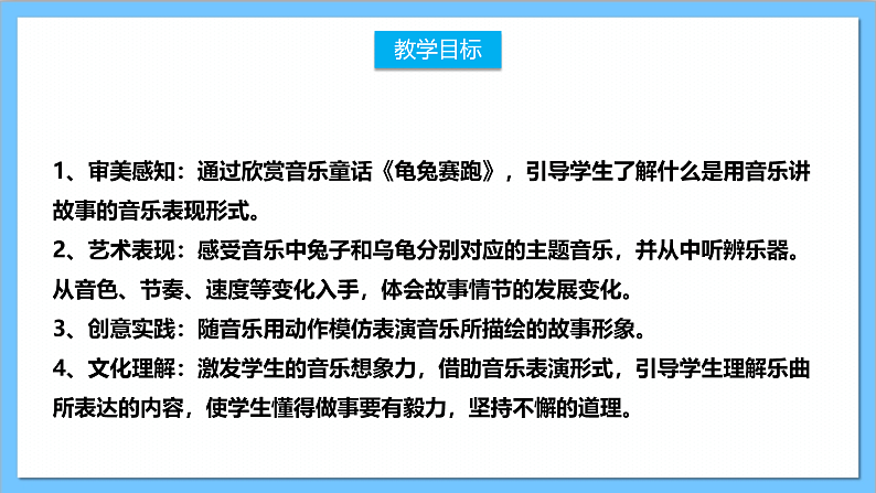 【核心素养】人教版音乐二上4.7《欣赏 龟兔赛跑》课件+教案+素材02