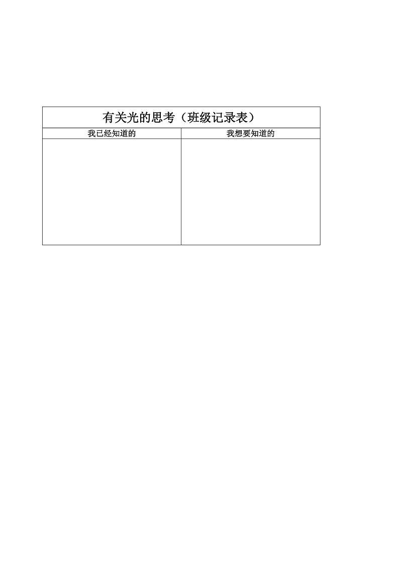 教科版科学五年级上册1.1《有关光的思考》课件+教案+课后练习+学习任务单+素材01