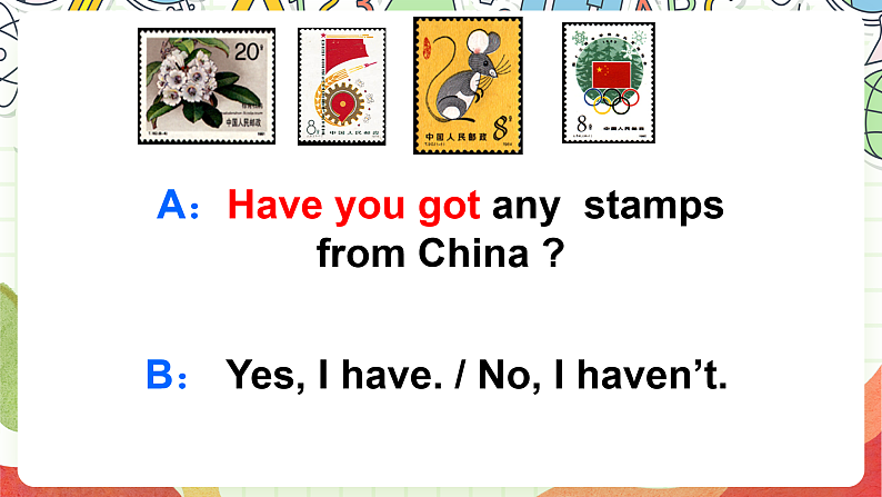 外研版（一起）英语六上 Module 3 Unit 2《Collecting stamps is my hobby》课件07