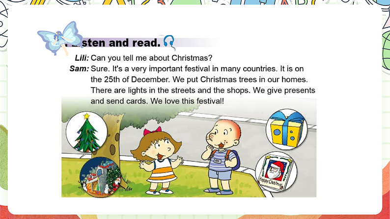 外研版（一起）英语六上 Module 4 Unit 2《Can you tell me about Christmas》课件07