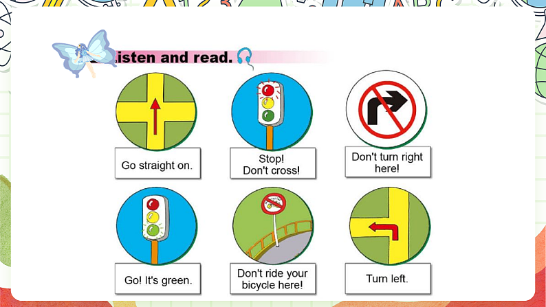 外研版（一起）英语六上 Module 10 Unit 2《Go straight on》课件05