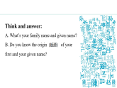 Unit 4 My family Lesson 6（课件）2024-2025学年冀教版七年级英语上册