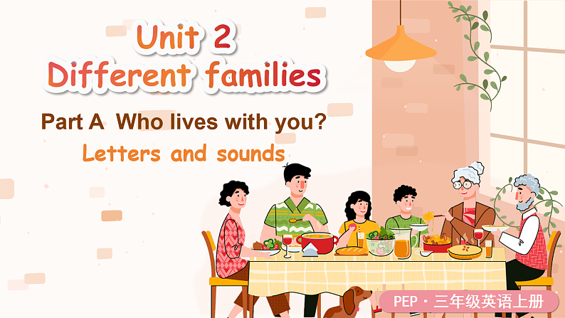 Unit 2 Different families 第3课时 Part A Letters and sounds（课件+教案）-2024-2025学年人教PEP版（2024）英语三年级上册01