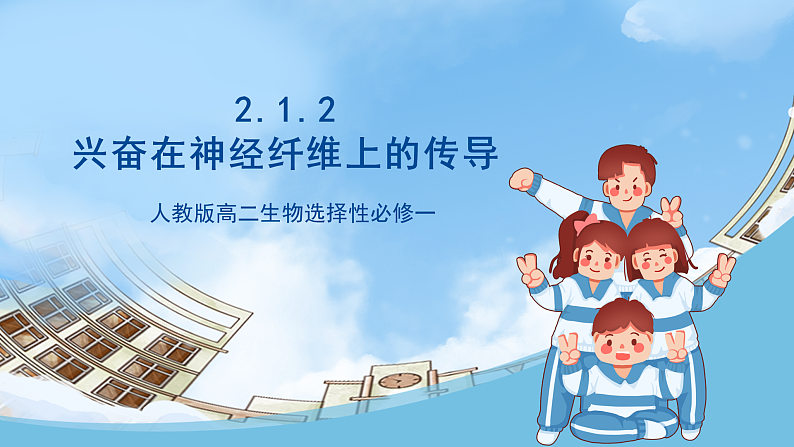 人教版高二生物选择性必修一 2.3.2 《兴奋在神经纤维上的传导》课件01