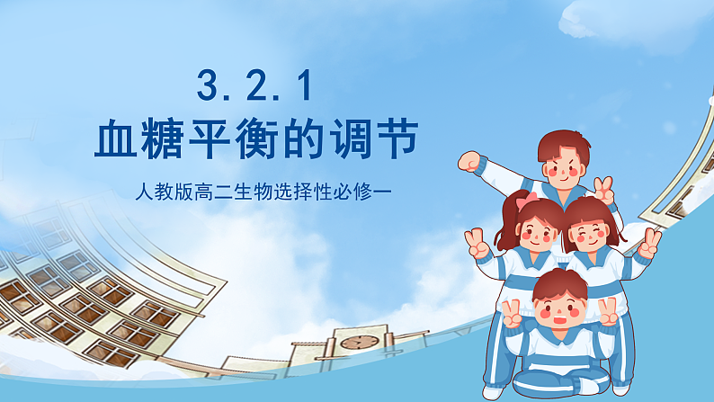 人教版高二生物选择性必修一 3.2.1 《血糖平衡的调节》课件01