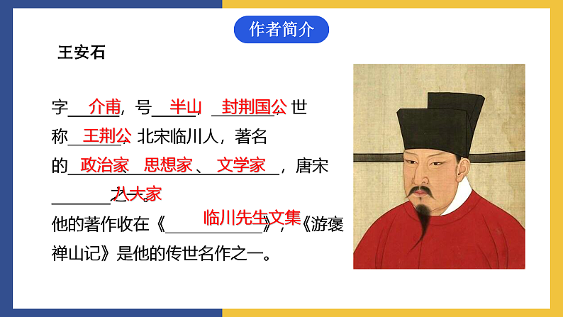 【中职课件】高教版中职语文拓展模块 27《游褒禅山记》课件02