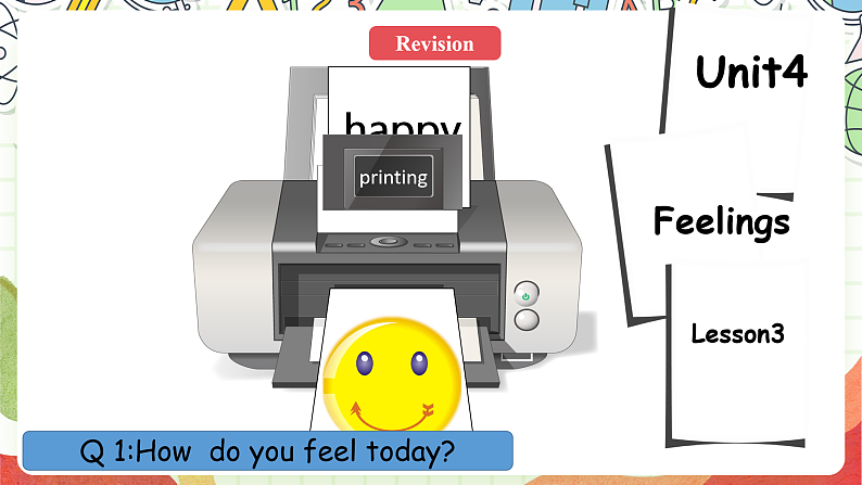 人教版新起点英语六上 Unit 4 《Feelings》 Lesson 3 课件04