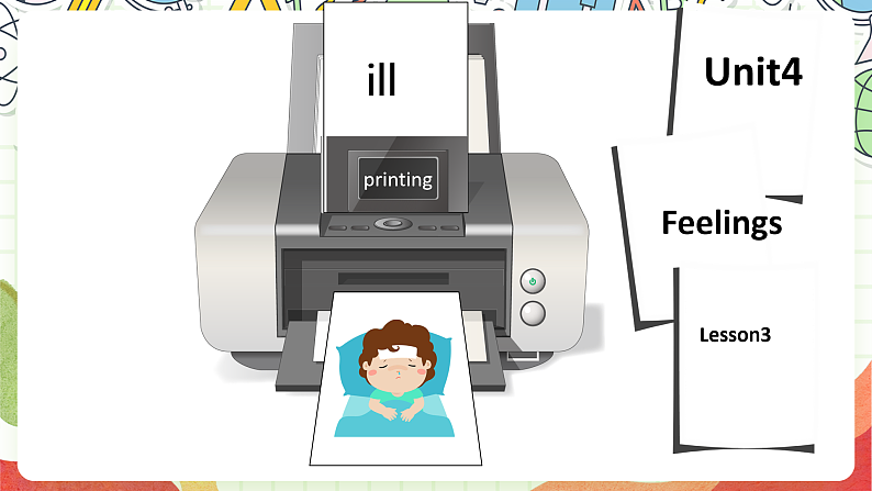 人教版新起点英语六上 Unit 4 《Feelings》 Lesson 3 课件07