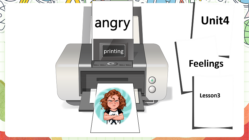 人教版新起点英语六上 Unit 4 《Feelings》 Lesson 3 课件08