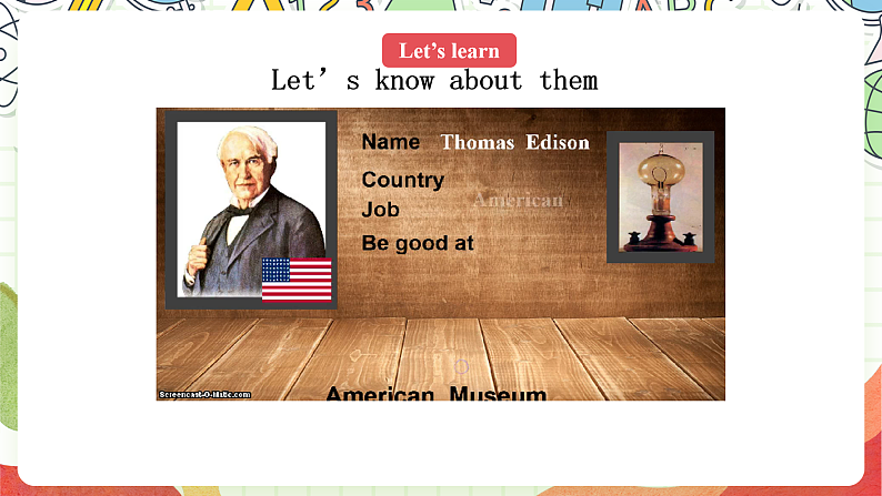 人教版新起点英语六上 Unit 5 《Famous people》 Get ready Lesson1 课件05