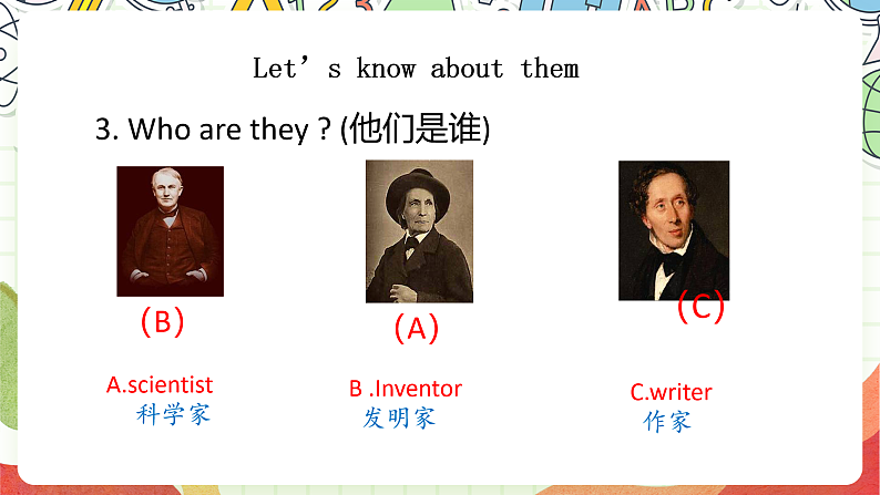 人教版新起点英语六上 Unit 5 《Famous people》 Get ready Lesson1 课件08