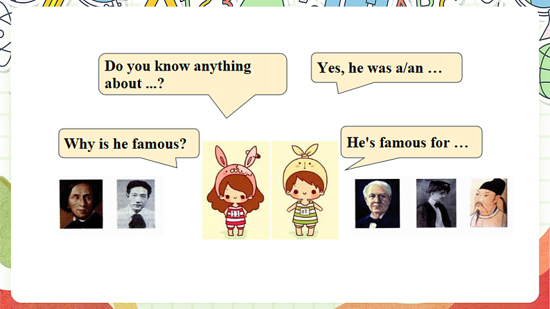 人教版新起点英语六上 Unit 5 《Famous people》 Lesson 3 课件06