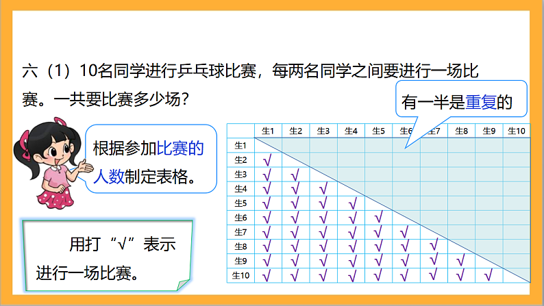 北师大版数学六上数学好玩《比赛场次》课件+教案07