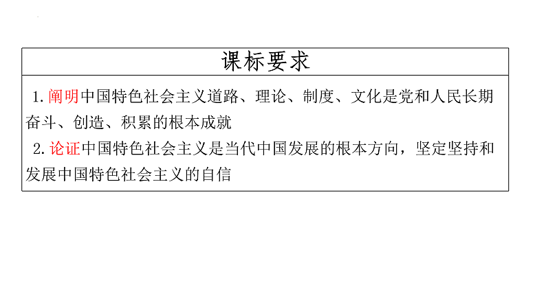 第三课 只有中国特色社会主义才能发展中国课件-2025届高考政治一轮复习统编版必修一中国特色社会主义02