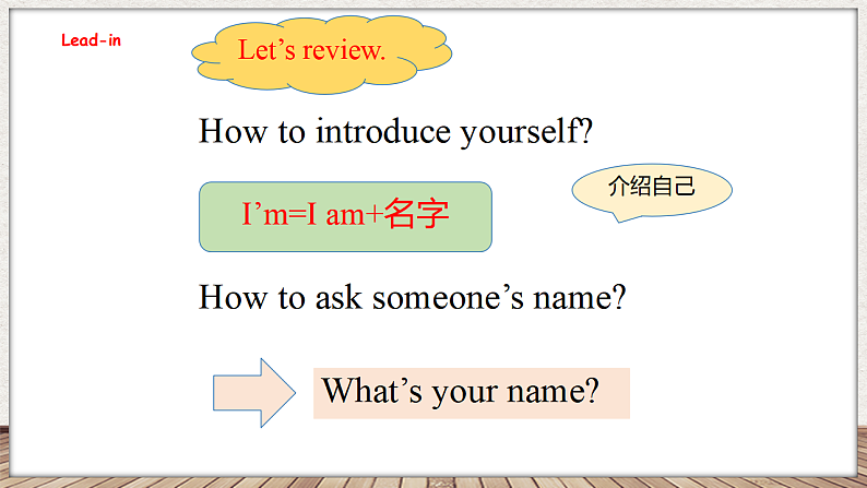 Unit 2 What's your name 第一课时 Cartoon time（课件）-2024-2025学年译林版（三起）英语三年级上册02