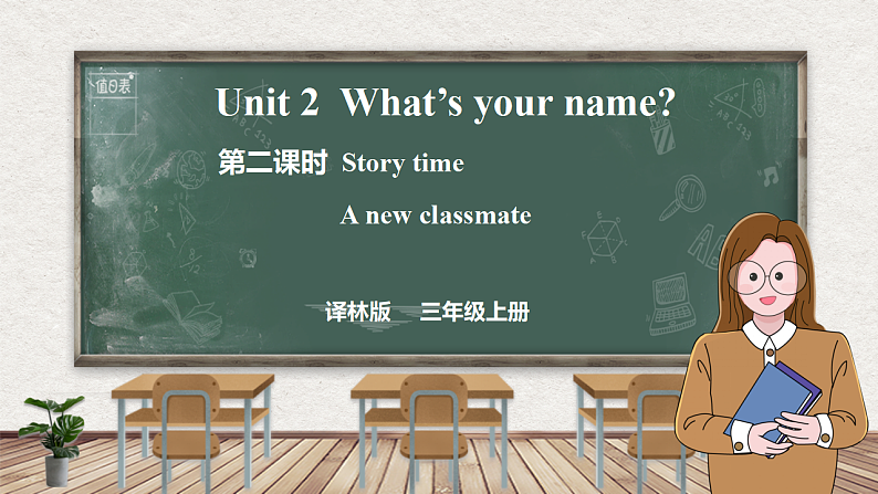 Unit 2 What's your name 第二课时 Story time（课件）-2024-2025学年译林版（三起）英语三年级上册01