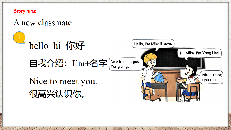 Unit 2 What's your name 第二课时 Story time（课件）-2024-2025学年译林版（三起）英语三年级上册04