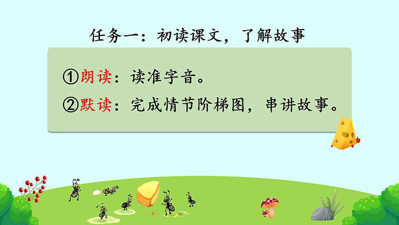 【任务型教学】统编版语文三上 11《一块奶酪》课件+教案+音视频素材04