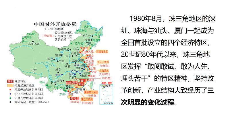 鲁教版2019高二地理选择性必修2 3.3产业结构转型地区的发展——以珠三角地区为例 课件05