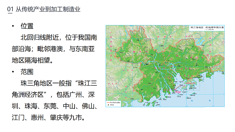 鲁教版2019高二地理选择性必修2 3.3产业结构转型地区的发展——以珠三角地区为例 课件08