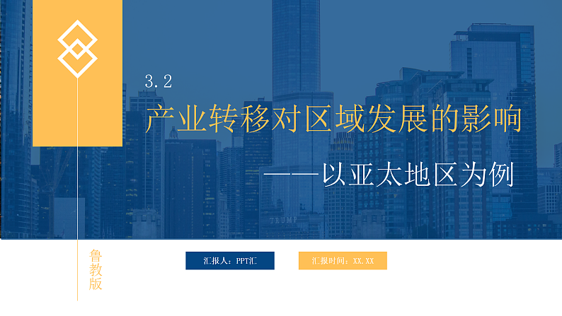 鲁教版2019高二地理选择性必修2 3.2产业转移对区域发展的影响——以亚太地区为例 课件01