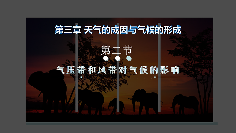 中图版2019高二地理选择性必修1 3.2气压带、风带对气候的影响（ 课件）01