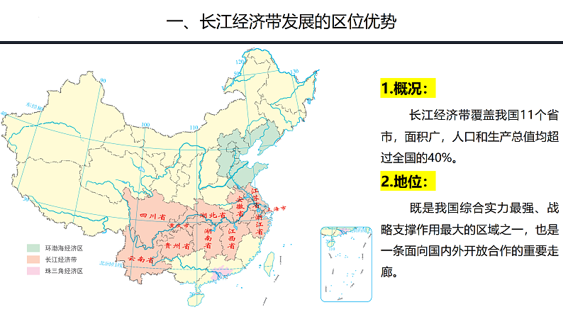 鲁教版2019高一地理必修第二册 4.2长江经济带发展战略 精品课件06