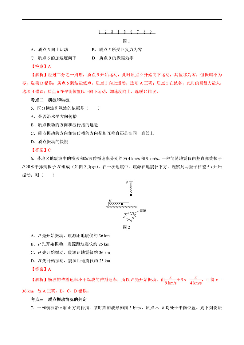 3.1机械波的形成和传播 （解析版）第2页