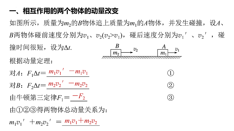 沪科版2020上海高二物理选修一 1.3动量守恒定律第1课时动量守恒定律（课件）04