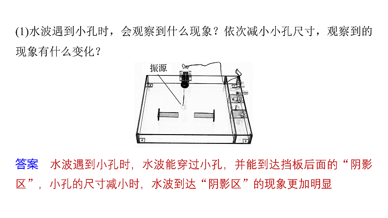 沪科版2020上海高二物理选修一 3.4机械波的干涉和衍射（课件）第5页