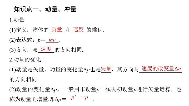 沪科版2020上海高二物理选修一 本章复习与测试（课件）第1页