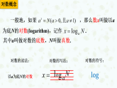 4.3.1 对数的概念  课件-----2024-2025学年高一数学人教A版（2019）必修 第一册
