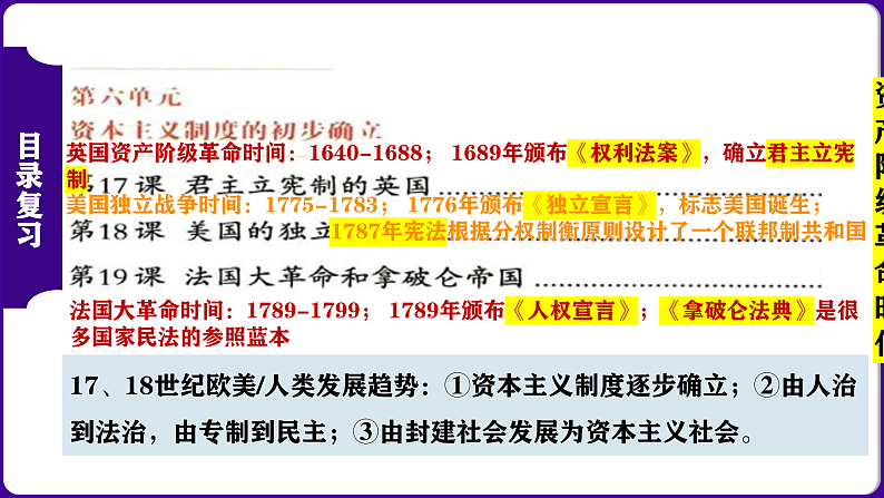 九年级上册期中复习核心考点一遍过13-21课（目录复习+时空复习+知识复习+图片复习+解题指导） 课件06