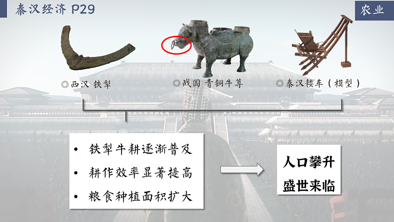 【特色课件】中职历史部编高教版2023中国历史第5课秦汉时期的经济科技与文化课件ppt第6页