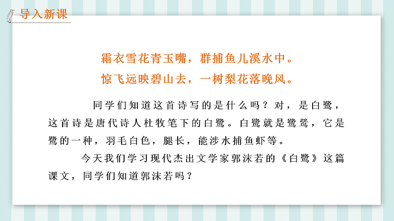1 白鹭 （课件）部编版语文五年级上册22第2页