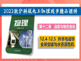 沪科版物理九年级全册 12.4-12.5《升华与凝华 全球变暖与水资源危机》课件