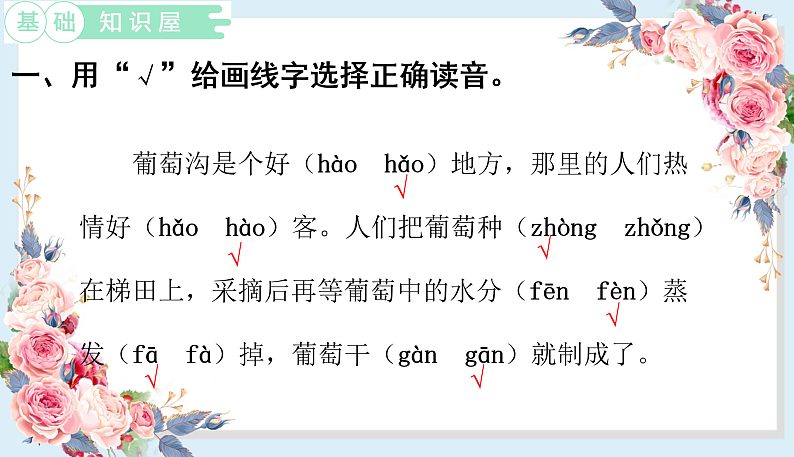 人教部编版语文(2024秋)二年级上册11.葡萄沟课件第2页