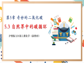 【大單元整體教學(xué)】滬教版（全國(guó)）化學(xué)九年級(jí)上冊(cè)5.3《自然界中的碳循環(huán)》課件+同步教學(xué)設(shè)計(jì)