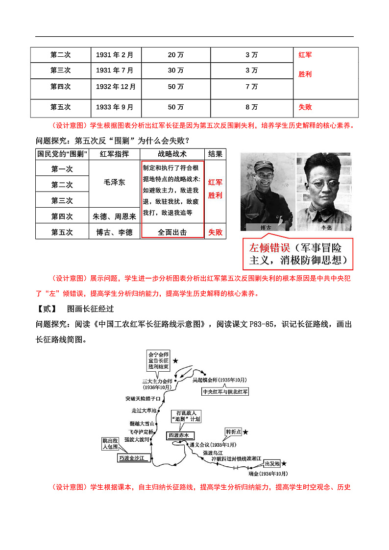 第17课  中国工农红军长征  (教学设计)第3页