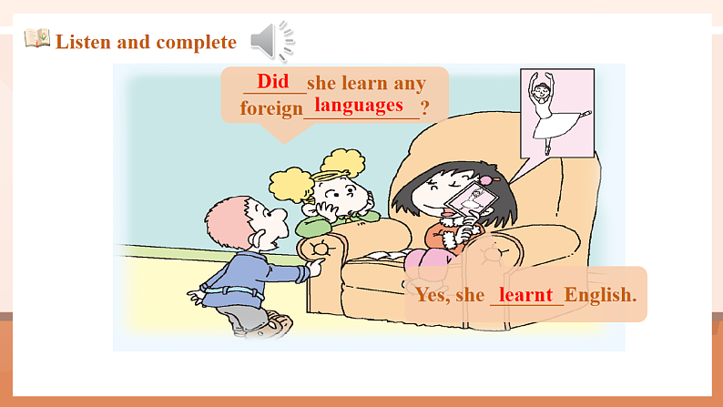 外研版五下 Module 2 Unit 1 She learnt English. 课件45张第7页